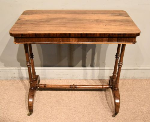 REGENCY ROSEWOOD CENTRE TABLE WRITING TABLE - ADDITIONAL PHOTO 1