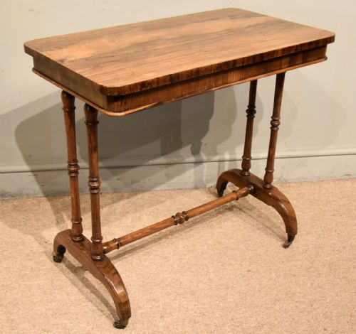 REGENCY ROSEWOOD CENTRE TABLE WRITING TABLE - ADDITIONAL PHOTO 3