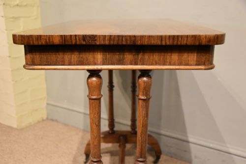 REGENCY ROSEWOOD CENTRE TABLE WRITING TABLE - ADDITIONAL PHOTO 5