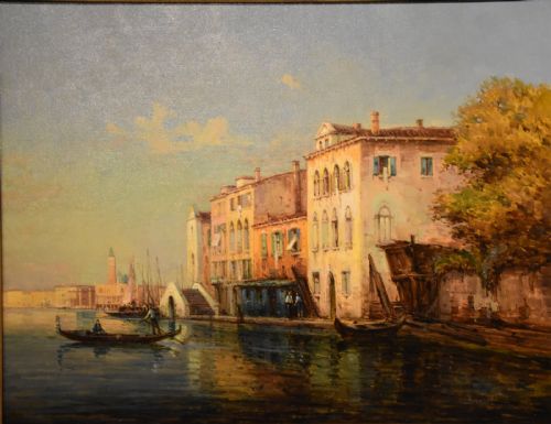 OIL PAINTING BY COLETTE BOUVARD VENICE EVENING - ADDITIONAL PHOTO 1