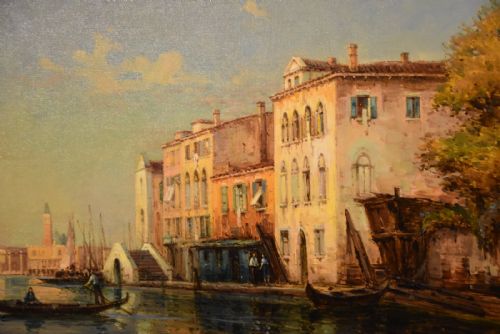 OIL PAINTING BY COLETTE BOUVARD VENICE EVENING - ADDITIONAL PHOTO 2