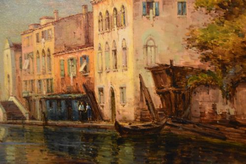 OIL PAINTING BY COLETTE BOUVARD VENICE EVENING - ADDITIONAL PHOTO 3