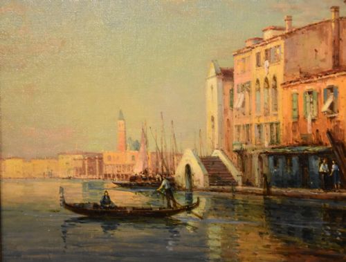 OIL PAINTING BY COLETTE BOUVARD VENICE EVENING - ADDITIONAL PHOTO 4
