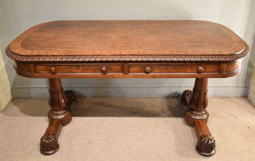 william iv library writing table by williams gibton - CATEGORY: ANTIQUE TABLES - DATED 19TH CENTURY