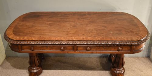 WILLIAM IV LIBRARY WRITING TABLE BY WILLIAMS GIBTON - ADDITIONAL PHOTO 1