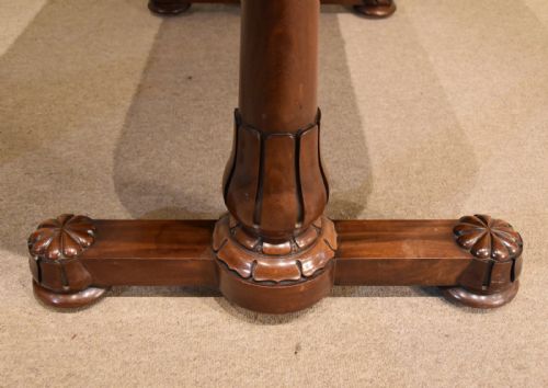 WILLIAM IV LIBRARY WRITING TABLE BY WILLIAMS GIBTON - ADDITIONAL PHOTO 7