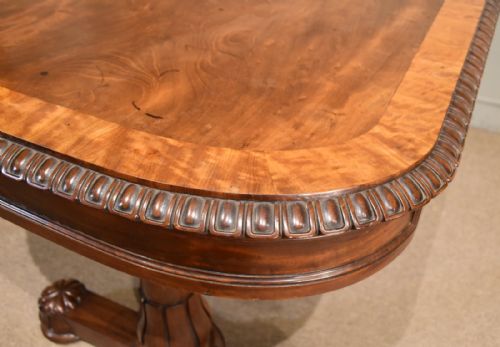 WILLIAM IV LIBRARY WRITING TABLE BY WILLIAMS GIBTON - ADDITIONAL PHOTO 8