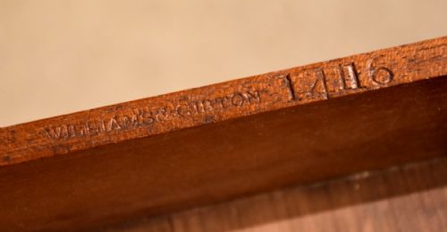 WILLIAM IV LIBRARY WRITING TABLE BY WILLIAMS GIBTON - ADDITIONAL PHOTO 9