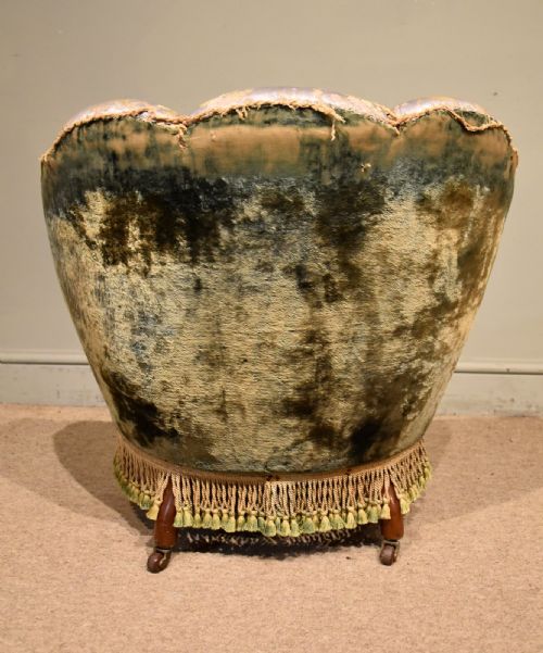 19TH CENTURY SHELL ARMCHAIR 'SLIPPER CHAIR' - ADDITIONAL PHOTO 4