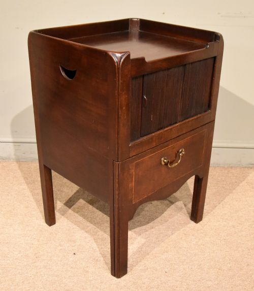 18TH CENTURY MAHOGANY BEDSIDE CUPBOARD - ADDITIONAL PHOTO 2