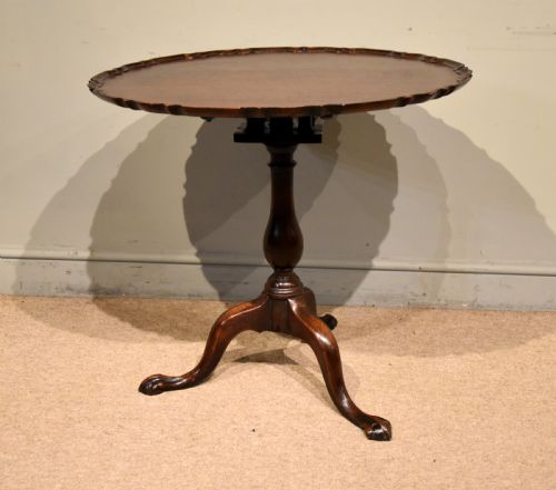 19TH CENTURY PIE CRUST TRIPOD TABLE - ADDITIONAL PHOTO 4