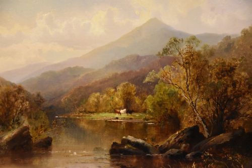 OIL PAINTING PAIR BY MAX SINCLAIR THE LLEDR VALLEY NORTH WALES - ADDITIONAL PHOTO 6