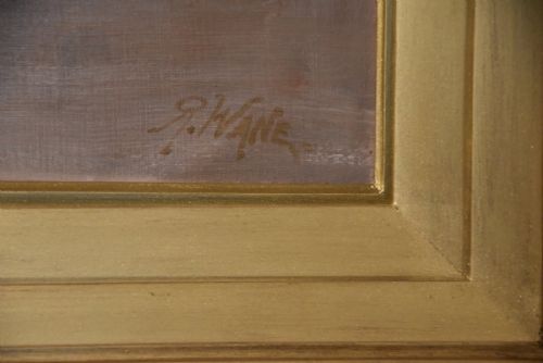 OIL PAINTING BY RICHARD WANE BREAKING WAVES - ADDITIONAL PHOTO 3