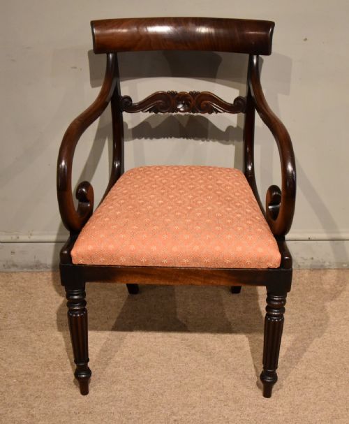 REGENCY PERIOD SCROLL ARM ARMCHAIR - ADDITIONAL PHOTO 1