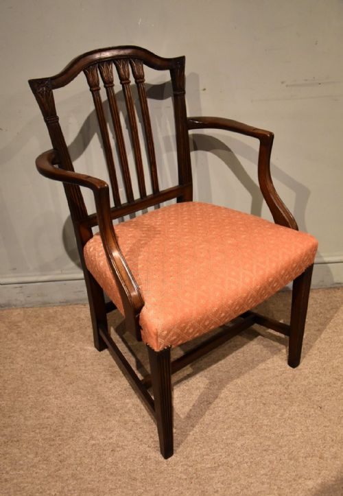 PAIR OF EARLY 19TH CENTURY MAHOGANY LIBRARY ARMCHAIRS - ADDITIONAL PHOTO 2