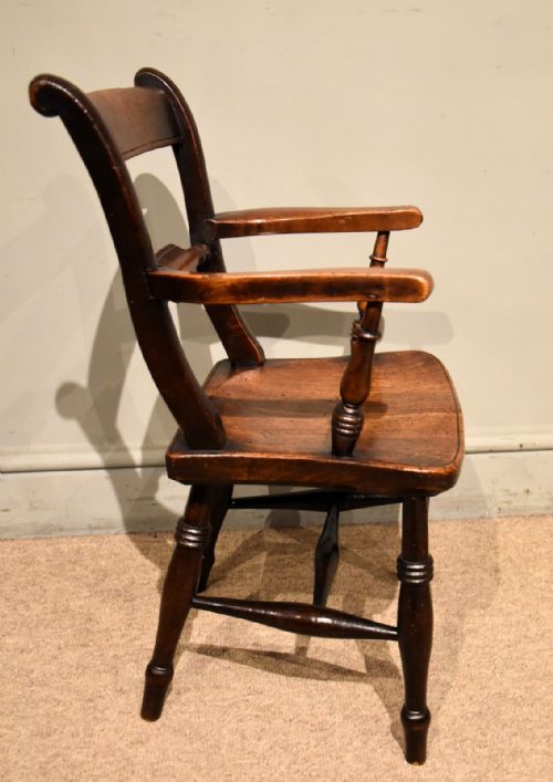 MID 18TH CENTURY CHILDS 'OXFORD' ARMCHAIR - ADDITIONAL PHOTO 2