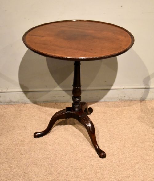 MID 18TH CENTURY MAHOGANY TRIPOD LAMP WINE TABLE - ADDITIONAL PHOTO 1