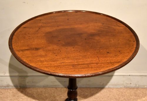 MID 18TH CENTURY MAHOGANY TRIPOD LAMP WINE TABLE - ADDITIONAL PHOTO 2