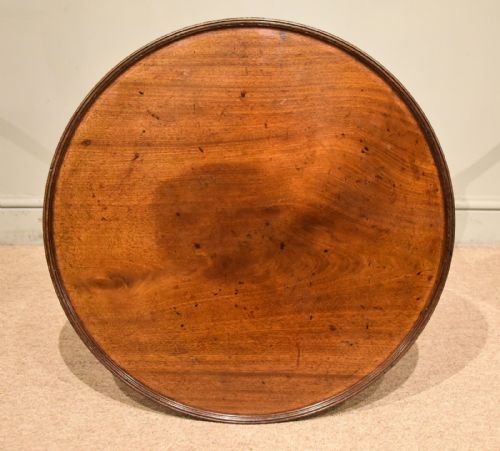 MID 18TH CENTURY MAHOGANY TRIPOD LAMP WINE TABLE - ADDITIONAL PHOTO 4
