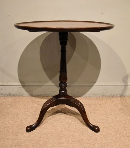 MID 18TH CENTURY MAHOGANY TRIPOD LAMP WINE TABLE - ADDITIONAL PHOTO 5
