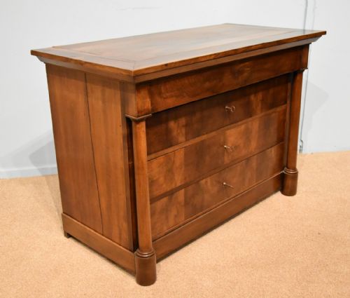 19TH CENTURY FRENCH WALNUT COMMODE - ADDITIONAL PHOTO 2