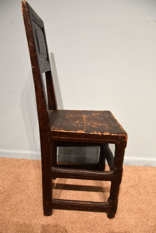 PAIR OF EARLY 18TH CENTURY PAINTED SIDE CHAIRS - ADDITIONAL PHOTO 5
