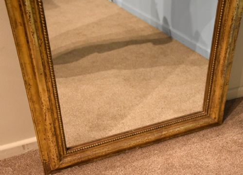 MID 19TH CENTURY FRENCH GILDED MIRROR - ADDITIONAL PHOTO 4