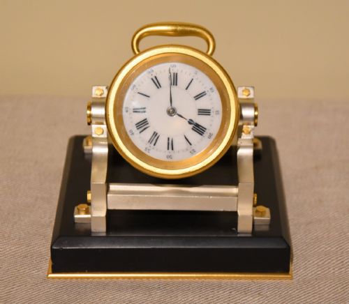 MANTEL TIMEPIECE OF MORTAR FORM - ADDITIONAL PHOTO 1