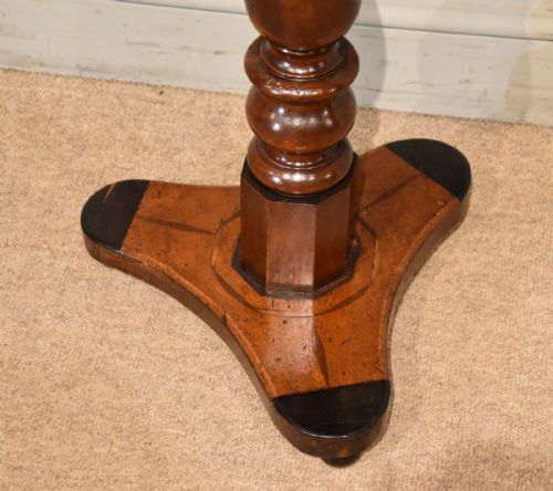 REGENCY PERIOD WEST INDIAN SATINWOOD EBONY GAMES TABLE - ADDITIONAL PHOTO 4