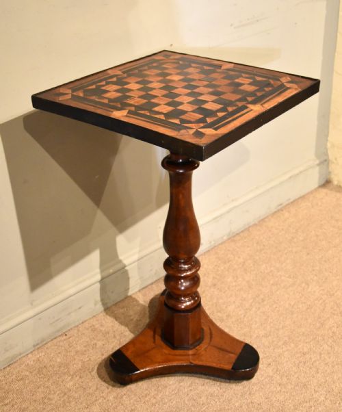 REGENCY PERIOD WEST INDIAN SATINWOOD EBONY GAMES TABLE - ADDITIONAL PHOTO 5