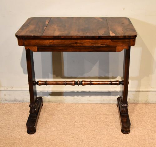 REGENCY PERIOD ROSEWOOD GAMES TABLE - ADDITIONAL PHOTO 3