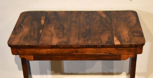REGENCY PERIOD ROSEWOOD GAMES TABLE - ADDITIONAL PHOTO 4
