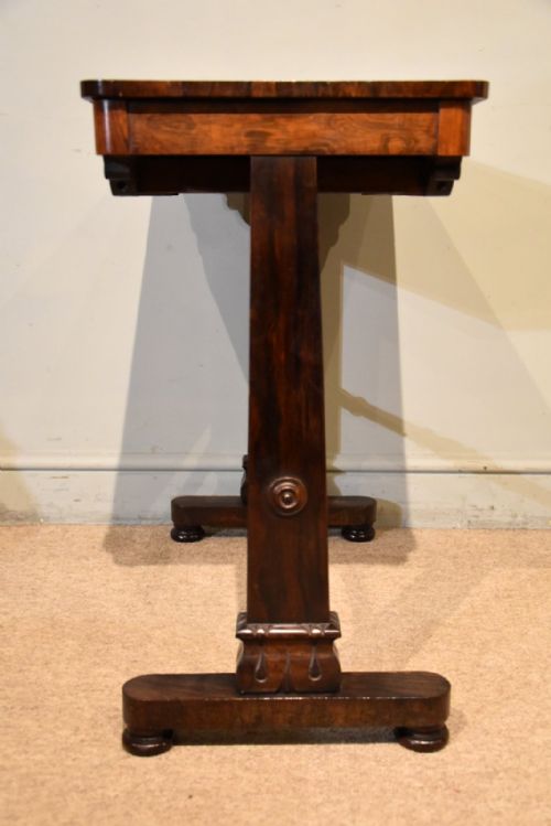 REGENCY PERIOD ROSEWOOD GAMES TABLE - ADDITIONAL PHOTO 8