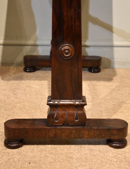 REGENCY PERIOD ROSEWOOD GAMES TABLE - ADDITIONAL PHOTO 9