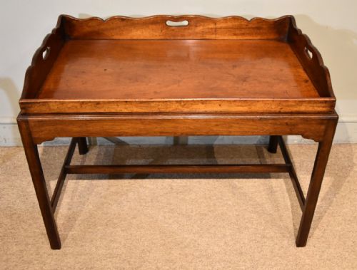 19th century mahogany butlers tray coffee table - CATEGORY: ANTIQUE FURNITURE - DATED 19TH CENTURY