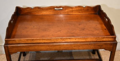19TH CENTURY MAHOGANY BUTLERS TRAY COFFEE TABLE - ADDITIONAL PHOTO 1