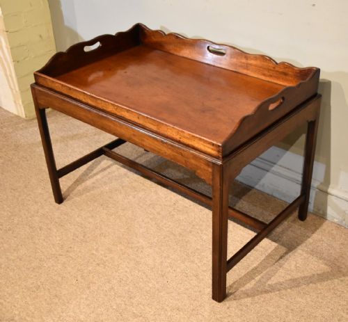 19TH CENTURY MAHOGANY BUTLERS TRAY COFFEE TABLE - ADDITIONAL PHOTO 3
