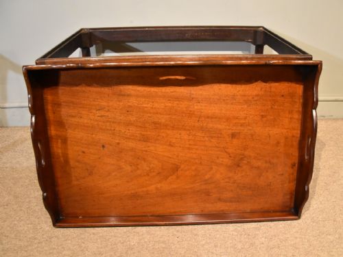 19TH CENTURY MAHOGANY BUTLERS TRAY COFFEE TABLE - ADDITIONAL PHOTO 4