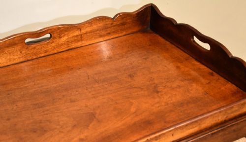 19TH CENTURY MAHOGANY BUTLERS TRAY COFFEE TABLE - ADDITIONAL PHOTO 6