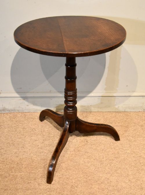 18th century oak tripod wine table - CATEGORY: ANTIQUE TABLES - DATED 18TH CENTURY