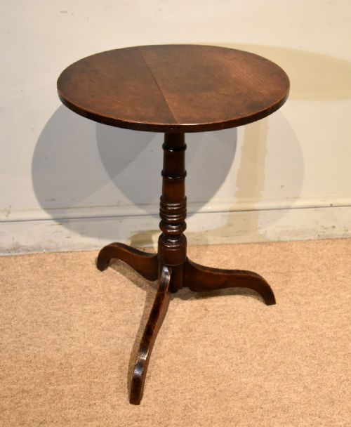 18TH CENTURY OAK TRIPOD WINE TABLE - ADDITIONAL PHOTO 3