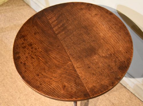 18TH CENTURY OAK TRIPOD WINE TABLE - ADDITIONAL PHOTO 5