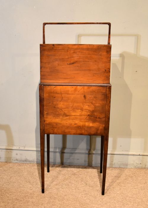 PAINTED SATIN BIRCH AND CEDAR WOOD BONHEUR DU JOUR - ADDITIONAL PHOTO 4