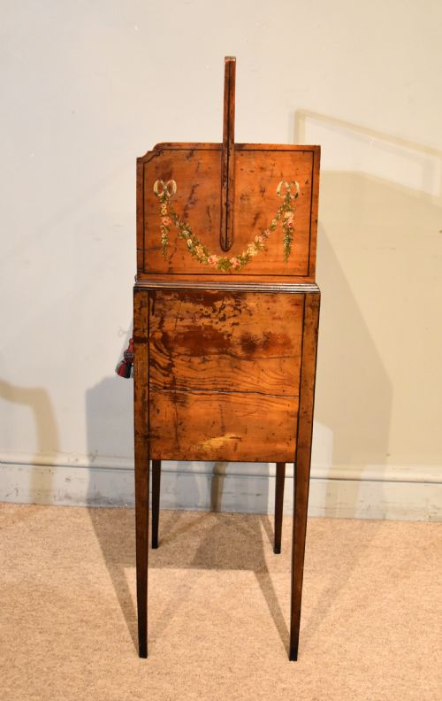 PAINTED SATIN BIRCH AND CEDAR WOOD BONHEUR DU JOUR - ADDITIONAL PHOTO 5
