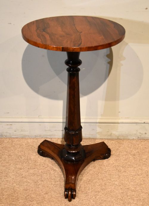 william iv antique rosewood tripod lamp table - CATEGORY: ANTIQUE TABLES - DATED GEORGIAN