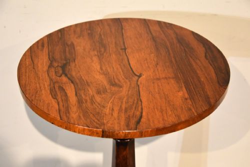 WILLIAM IV ANTIQUE ROSEWOOD TRIPOD LAMP TABLE - ADDITIONAL PHOTO 1