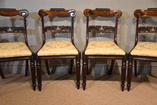 SET OF FOUR WILLIAM IV ROSEWOOD DINING CHAIRS - ADDITIONAL PHOTO 2