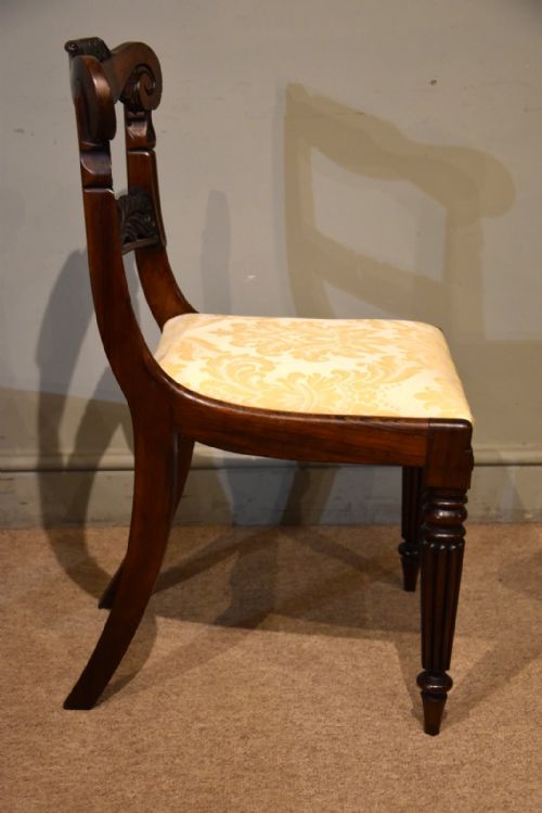 SET OF FOUR WILLIAM IV ROSEWOOD DINING CHAIRS - ADDITIONAL PHOTO 5