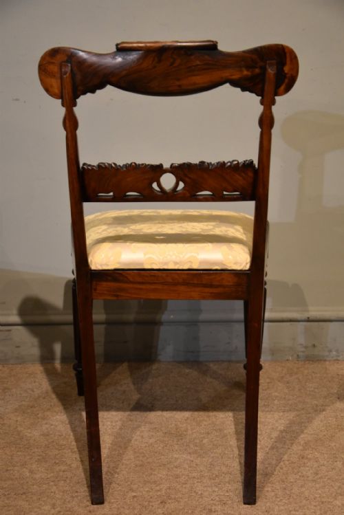 SET OF FOUR WILLIAM IV ROSEWOOD DINING CHAIRS - ADDITIONAL PHOTO 6
