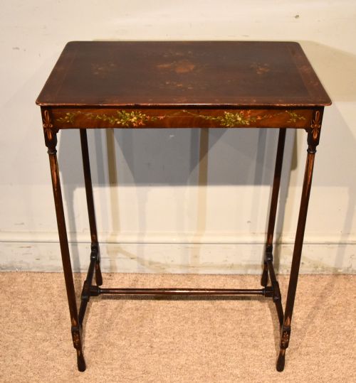 REGENCY MAHOGANY PAINTED SIDE TABLE - ADDITIONAL PHOTO 1
